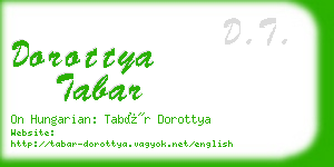 dorottya tabar business card